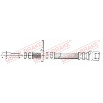 Bilde av Bremseslange, Framaksel høyre, subaru, 26540AE000, 26540AE00A, 26590AE000, 26590AE001