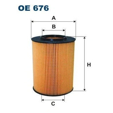Bilde av FILTRON OE 676 Oljefilter Filterinnsats