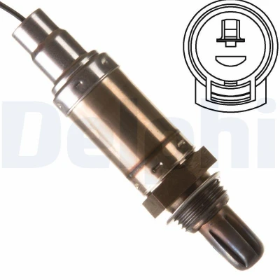 Bilde av DELPHI ES10226 12B1 Lambdasonde Fingersonde, ikke oppvarmet TOYOTA: MR2 I Coupé, Corolla VII Sedan