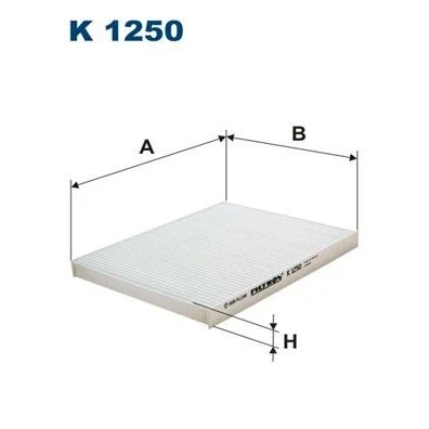 Bilde av FILTRON K 1250 Kupéfilter Partikkelfilter 230 180 20 HYUNDAI: ix20, KIA: Venga