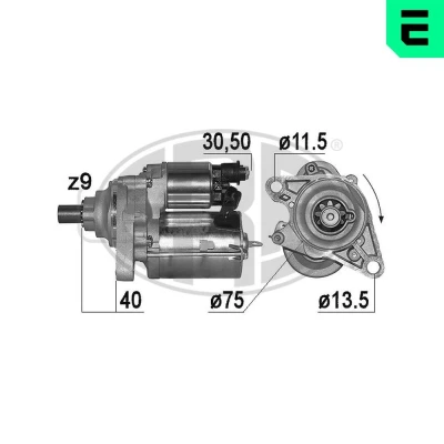 Bilde av ERA 221006A Starter 12 1,6 9 HONDA: HR V I