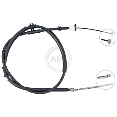 Bilde av Kabel, parkeringsbremse, bak, Bakre venstre, Høyre fiat tipo halvkombi, sedan, 51983925, 52042830, 52159888