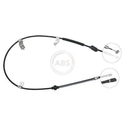 Bilde av A.B.S. K13877 Bremsekabel 1670 Skivebrems for høyre/venstre ratt
