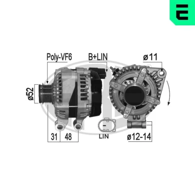 Bilde av Dynamo, land rover discovery iv, range sport i, AH22 10300 AB, LR0 13847