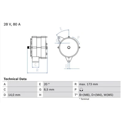 Bilde av Dynamo BOSCH 0 986 037 760