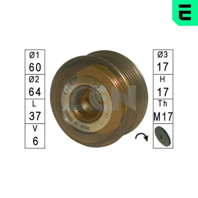 Bilde av ERA ZN5597 Frihjul Dynamo