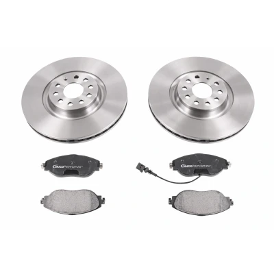 Bilde av VAICO V10 6628 bremsesett, skivebremse framaksel ventilert VOLKSWAGEN: Golf 7, Passat B8 Variant, AUDI: A3 Sedan, Sportback