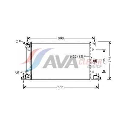 Bilde av Radiator AVA QUALITY COOLING VNA2188