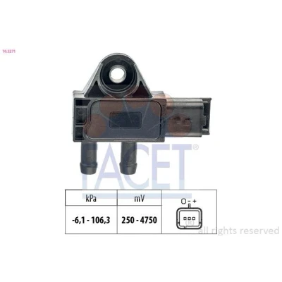 Bilde av Sensor, avgasstrykk FACET 10.3271