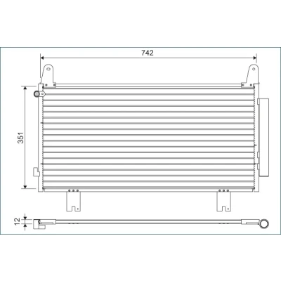 Bilde av VALEO 822634 Kondensator med tørker Aluminium 351
