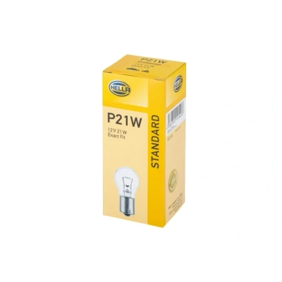 Bilde av HELLA 8GA 002 073 121 Lyspærer 12 21 P21W Halogen BMW: X5, 3 Touring, X3, MERCEDES BENZ: ML Klasse, C Klasse Sedan, Vito Minibuss