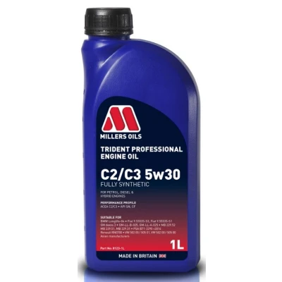 Bilde av Millers Oils Trident Professional ECO 5W 30 1l Motorolje 8123 1 FORD: MONDEO 4 Turnier, Transit Connect V408 Van, KUGA 1, VOLVO: V60 I, V70 3, 2