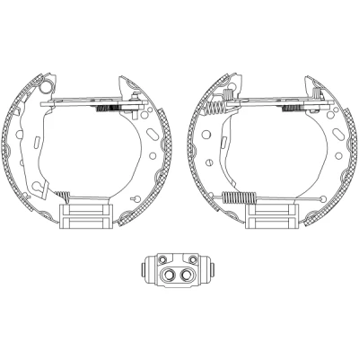 Bilde av TEXTAR Shoe Kit Pro 84048800 bremsesett, trommebremse med hjulsylinder brems, justering