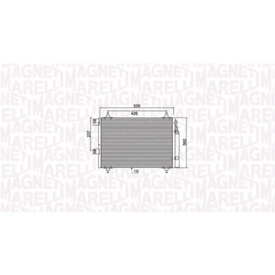 Bilde av Kondensator, klimaanlegg, citroën c4 i, coupé, sedan peugeot 307, 307 break, cc, sw, 6455.AC, 6455AC