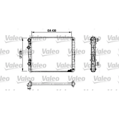 Bilde av VALEO 730956 Radiator Aluminium 430 378 34 med kjølemiddelregulator Kjøleribber satt sammen mekanisk