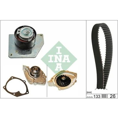 Bilde av INA 530 0579 30 vannpumpe + Registerreimsett med RENAULT: MEGANE 3 Grandtour, Grand SCENIC 3, SUZUKI: Vitara 2 SUV