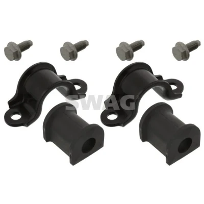 Bilde av SWAG 30 94 4860 Reparasjonssett, stabilisatorlager venstre bakaksel, høyre bakaksel med holder skruer VOLKSWAGEN: Caddy 3