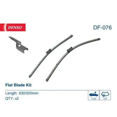 Bilde av Vindusvisker Denso DF 076 Flatt viskeblad AUDI: e tron, Q5, tron Sportback, VOLVO: XC90 II, V90 II Stasjonsvogn, S90