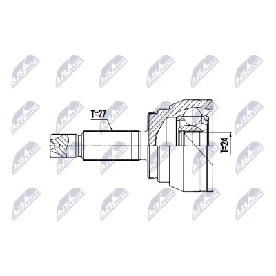 Bilde av Leddsett, drivaksel, Framaksel, hyundai ioniq, kia niro i, van, 49525 G5000, J9100, J9400, 49526 J9400