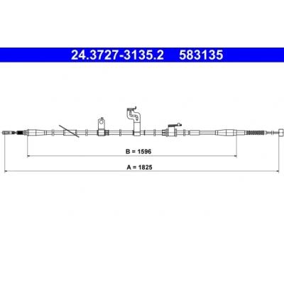Bilde av ATE 24.3727 3135.2 Bremsekabel 1825