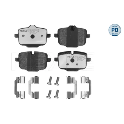 Bilde av MEYLE 025 247 0318/PD Bremseklosser PD Quality bakaksel klargjort for slitasjeindikator med antihyle blikk tilbehør BMW: 5 Touring, Sedan