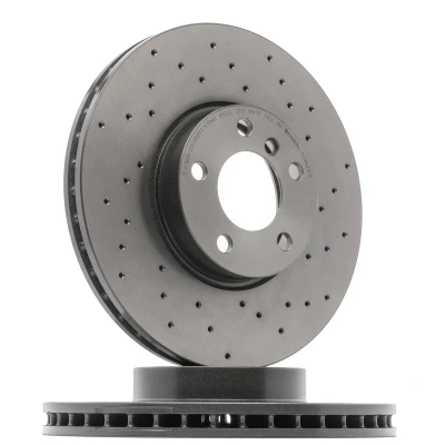 Bilde av BREMBO 09.9923.1X Bremseskiver 332 30 5 perforert / ventilert belagt høy karbon med skruer BMW: X5, X6