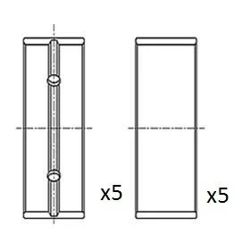 Bilde av FAI AutoParts BM1045 STD Veivaksellager