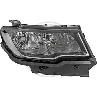 Bilde av DIEDERICHS 2680080 Frontlykter høyre H11/HB3 uten motor for høydejustering hovedlys