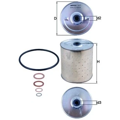 Bilde av MAHLE ORIGINAL OX 85D Oljefilter Filterinnsats MERCEDES BENZ: T2/L Varebil / Stasjonsvogn, Heckflosse, S Klasse Sedan, TOYOTA: Land Cruiser 40 SUV