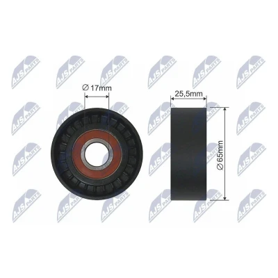 Bilde av Strammerull, kilerem med ribber, citroën,ford,mazda,mini,mitsubishi,peugeot,toyota,volvo, 11 28 7 795 037, 1229540, 1345A092, 1355389, 1