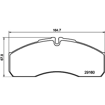 Bilde av HELLA 8DB 355 005 401 Bremseklosser klargjort for slitasjeindikator IVECO: DAILY 3 Kasten/Kombi,