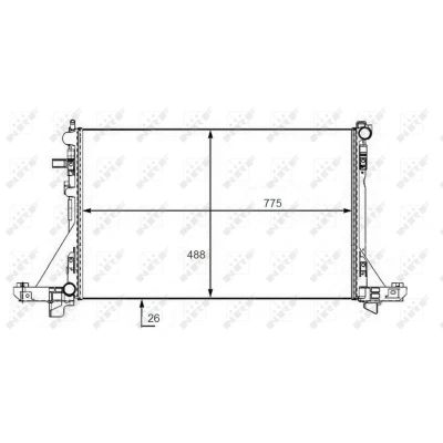 Bilde av Radiator, motorkjøling, opel,renault,vauxhall, 214005447R, 214106091R, 214107641R, 214107695R, 214108535R, 4406318, 4419452, 4421803, 93