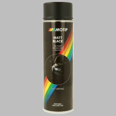 Bilde av MOTIP 04006 lakk 1K 500 Kompakt yellow glossy 400 ml Black matt