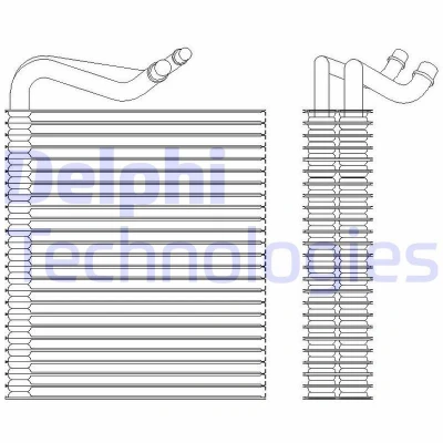 Bilde av DELPHI TSP0525202 Fordamper uten ekspansjonsventil