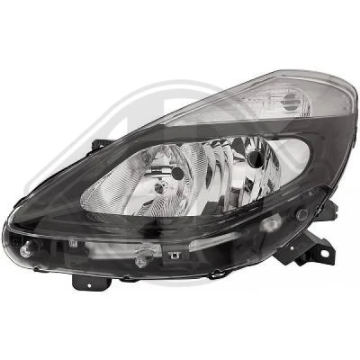 Bilde av DIEDERICHS 4415981 Frontlykter venstre H7/H7 for høyrekjøring med elektromotor RENAULT: CLIO III Grandtour, 3