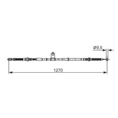Bilde av BOSCH 1 987 482 898 Bremsekabel 1270, 1065