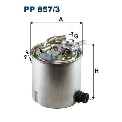 Bilde av FILTRON PP 857/3 Drivstoffilter ledningsfilter 10 NISSAN: Qashqai / Qashqai+2 I, X Trail, NV200 Varebil Stasjonsvogn