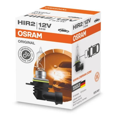 Bilde av OSRAM 9012 Lyspære, fjernlys HIR2 12V 55W 3200K Halogen TOYOTA: RAV4 IV SUV, Auris Hatchback, Avensis III Stasjonsvogn, OPEL: Insignia A Sports Tourer