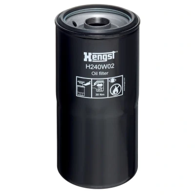 Bilde av HENGST FILTER H240W02 Oljefilter 1 3/8 16UN Påskruingsfilter VOLVO: FL 6