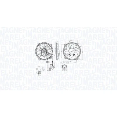 Bilde av MAGNETI MARELLI 069422870010 Kjølevifte 385 12 304 CITROËN: C5 III Stasjonsvogn