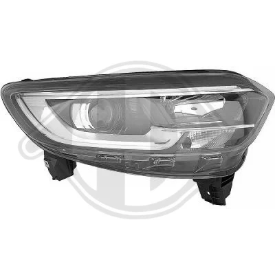 Bilde av DIEDERICHS Frontlykter høyre H7/H7, PY21W, LED Halogen for høyrekjøring 4446080