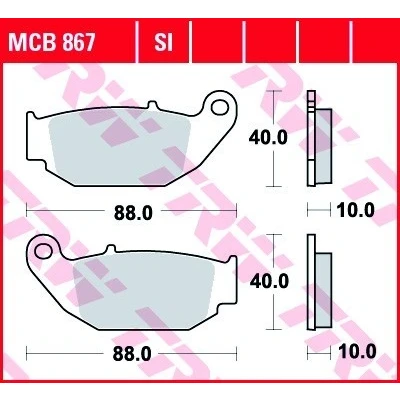 Bilde av TRW MCB867SI Bremseklosser Sinter Offroad
