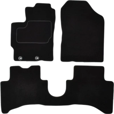 Bilde av MAMMOOTH A041 TOY390 PRM 01 Gulvmatte sett Tekstil foran og bak 3 svart Skreddersydd TOYOTA: Yaris III Hatchback