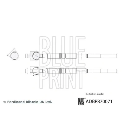 Bilde av Aksialledd, parallellstag BLUE PRINT ADBP870071