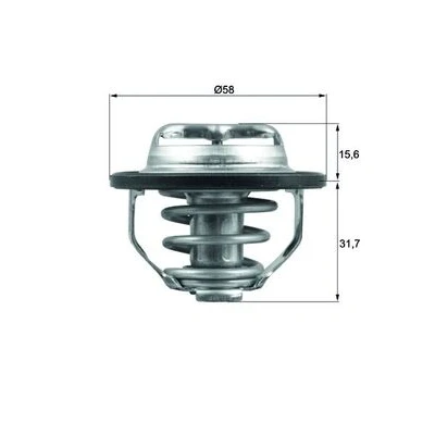 Bilde av Termostat MAHLE ORIGINAL TX 122 82