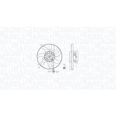 Bilde av MAGNETI MARELLI 069422887010 Kjølevifte 346 12 204 VOLKSWAGEN: TRANSPORTER 4 Bus