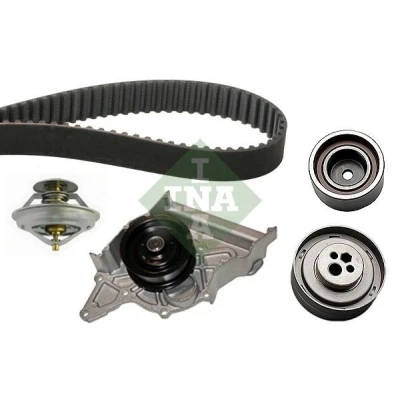 Bilde av INA 530 0158 30 vannpumpe + Registerreimsett med termostat AUDI: A8 D2, A6 C4 Avant, 100 Sedan