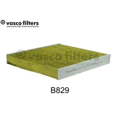 Bilde av DAVID VASCO B829 Kupéfilter aktivkullfilter med polyfenol 253mm 222mm 32mm kvadratisk VOLKSWAGEN: T Cross, Polo VI