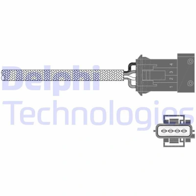 Bilde av DELPHI ES20341 12B1 Lambdasonde planarsonde, oppvarmet VOLVO: XC70 I Cross Country, V70 I, C70 Coupé