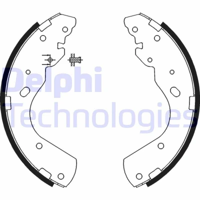 Bilde av DELPHI LS1897 Bremsesko 295 56 FORD: Ranger Mk2, MAZDA: BT 50 Pick up, B Serie up